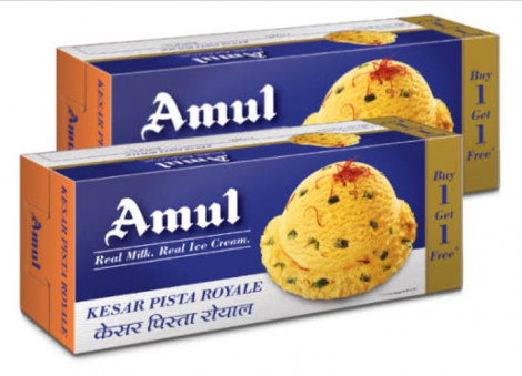 AMUL- KESAR PISTA 750 ML