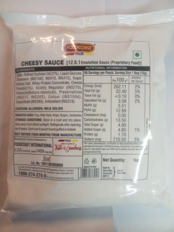 FOODCOAST-CHEESY SAUCE PLUS 1KG