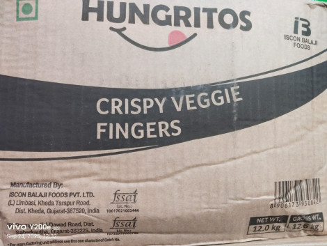 HUNGRITO-CRISPY VEGGIE FINGERS-1KGx12PKT