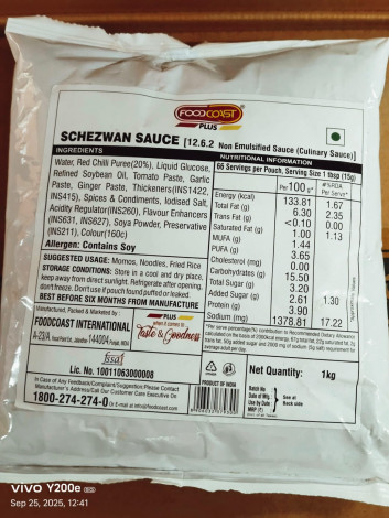 FOODCOAST-PLUS SCHEZWEN SAUCE 1KG