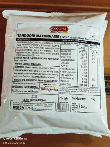 FOODCOAST-TANDOORI MAYO 1KG
