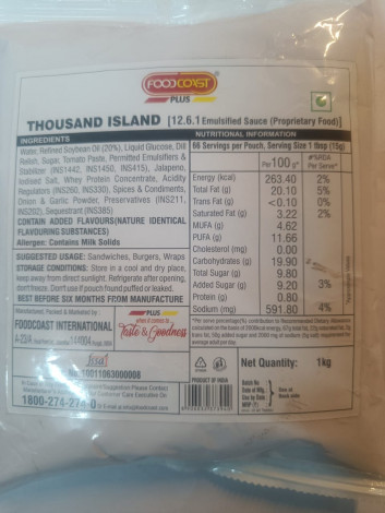 FOODCOAST-ISLAND PLUS 1KG