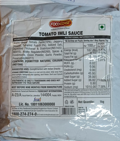 FOODCOAST-TOMATO IMLI SAUCE 1KG